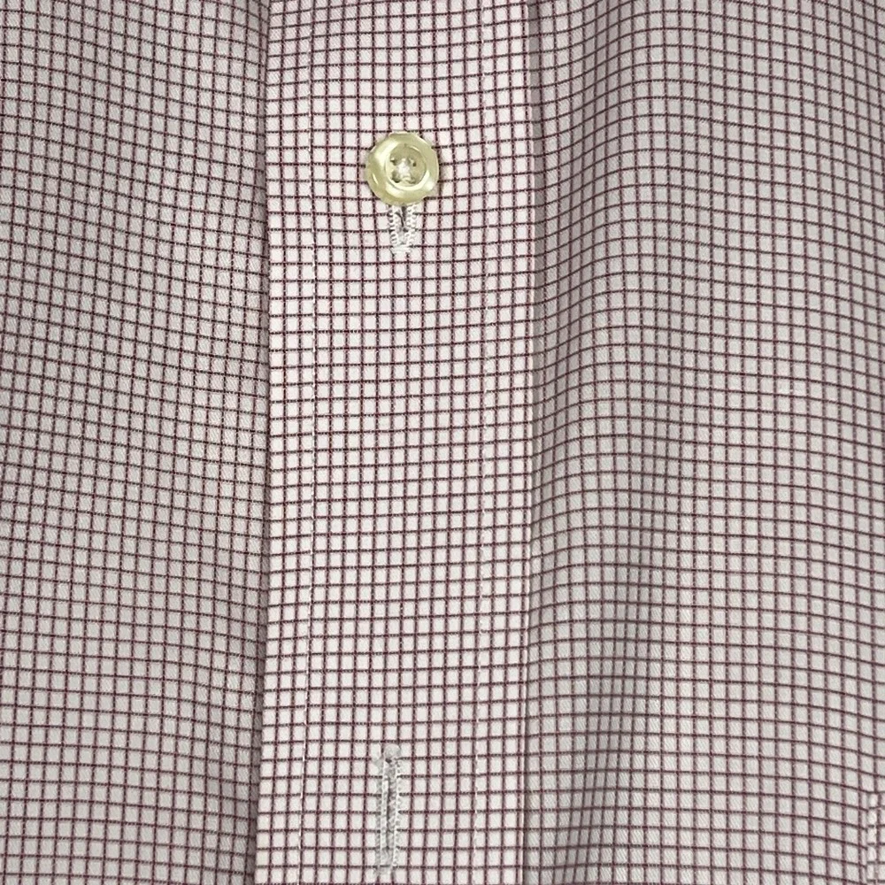 Forsyth of Canada Men's Plaid Wrinkle Free Long Sleeve Dress Shirt 17.5-35/35 - Picture 4 of 13